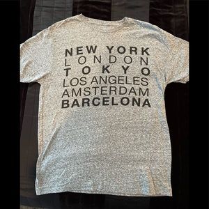 Ocean current custom originals size Medium gray T-shirt.